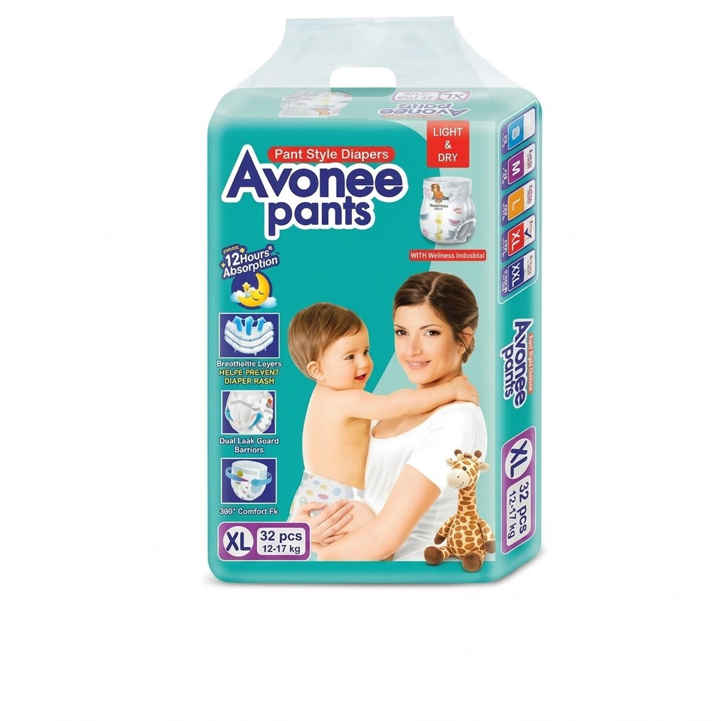 Avonee Pants Baby Diaper XL (12 -17 KG) - 32 Pcs