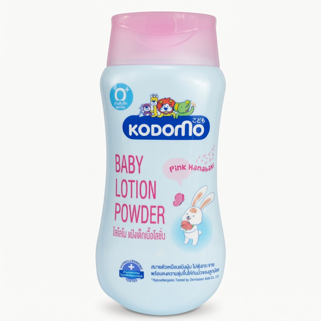 Kodomo Baby Lotion Powder - Pink Hanabaki (180ml)