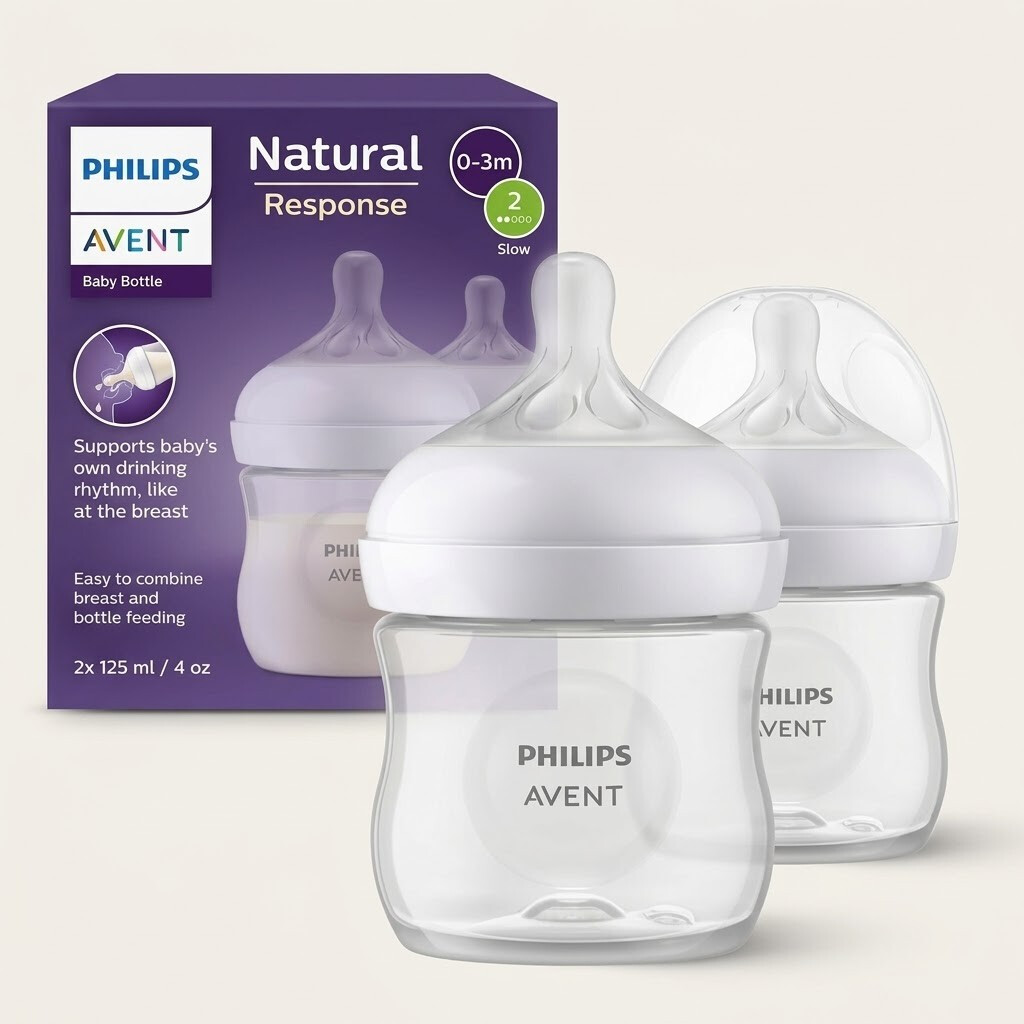 Philips Avant Natural Response Feeding Bottle 125ml/4 OZ scy900/02