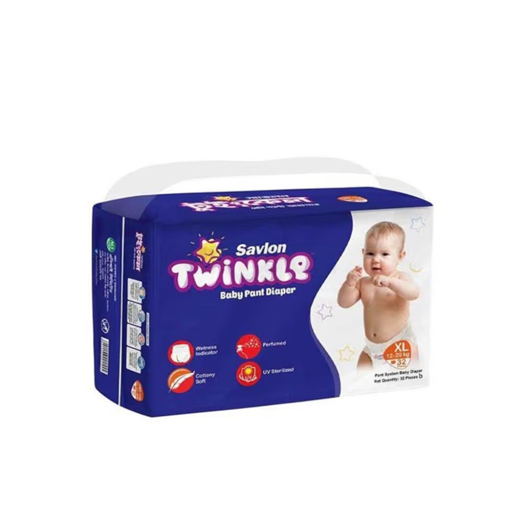 Savlon Twinkle Baby Pant Diaper XL (12-20 kg) - 32 pcs