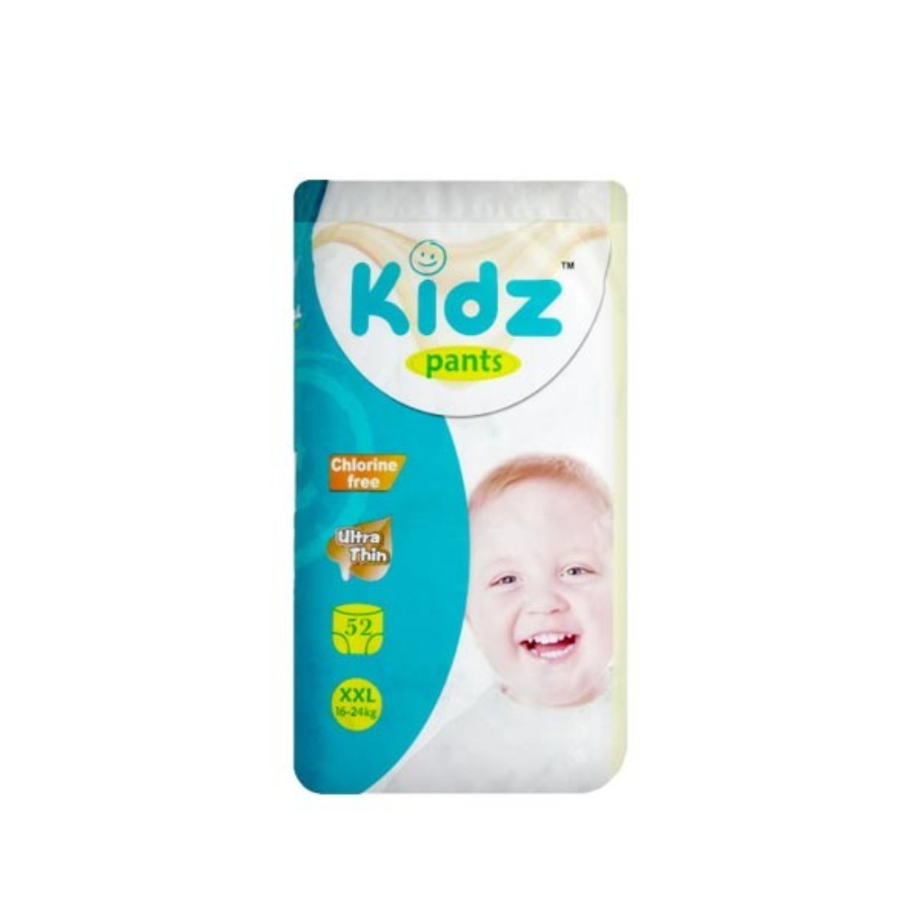 Kidz Baby Diaper Pant System XXL (16-24kg) - 52 pcs thumbnail 1