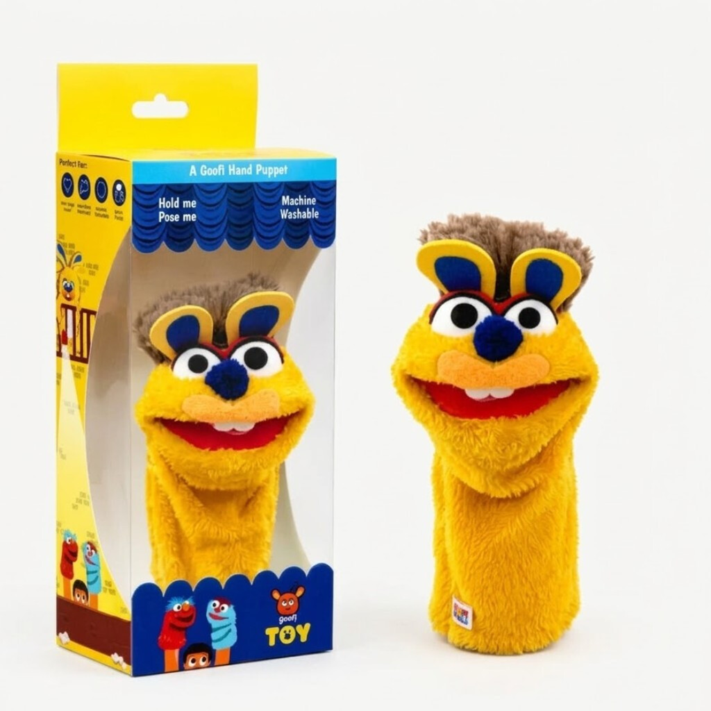 Goofi Hand Puppet – Yellow Bunny