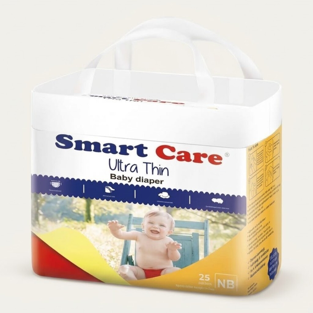 SmartCare Baby Belt Diaper - Newborn (2-5 Kg) - 25 pcs