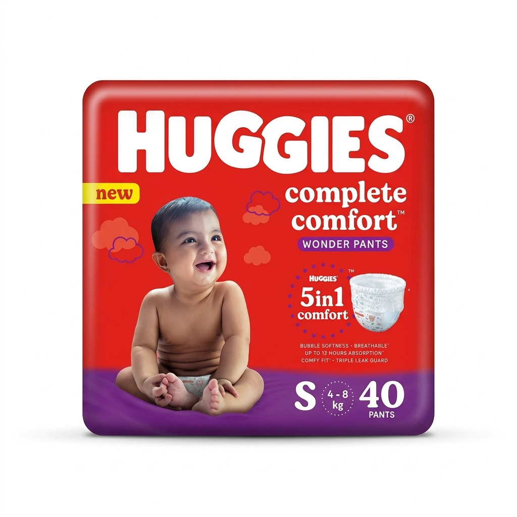 Huggies Wonder Pants S (4-8kg) 40Pcs