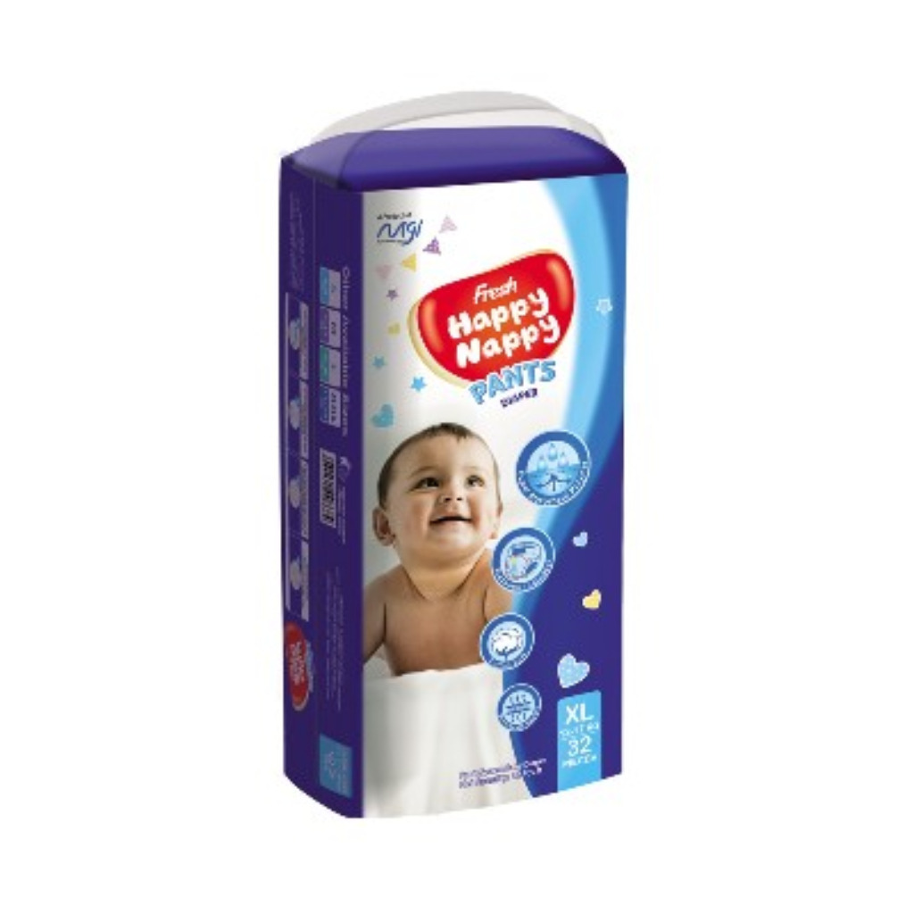 Fresh Happy Nappy Pant Diaper XL (12-17Kg) - 32 pcs
