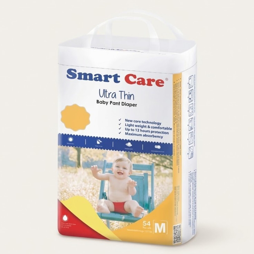 SmartCare Baby Pant Diaper - M (6-11 Kg) - 54 pcs thumbnail 1