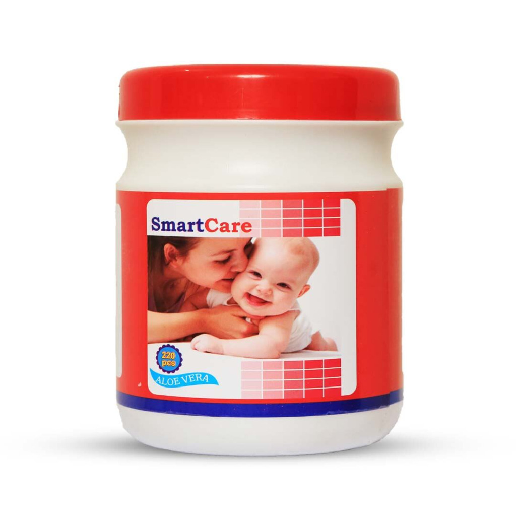 SmartCare Wet Wipes with Tube (220 pcs)