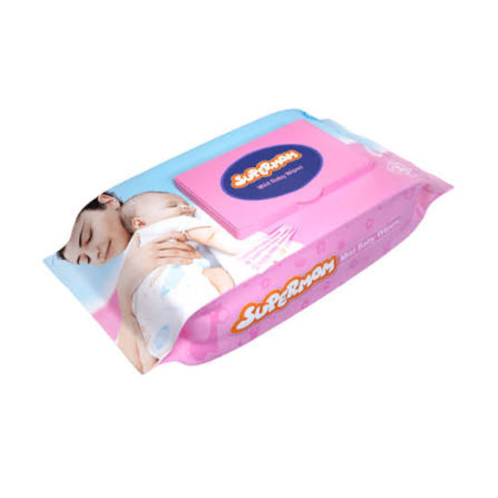 Supermom Mild Baby Wipes - (120 pcs)