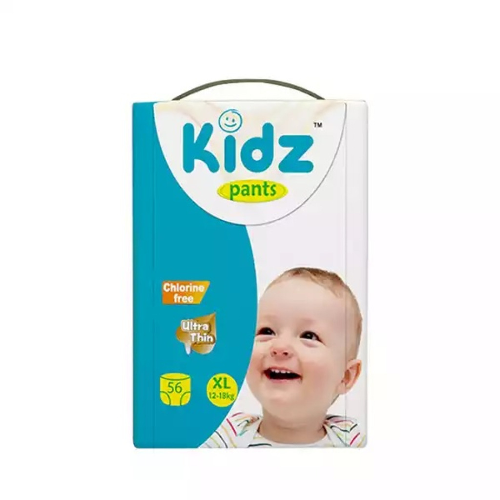 Kidz Baby Diaper Pant System XL (12-18kg) - 56 pcs