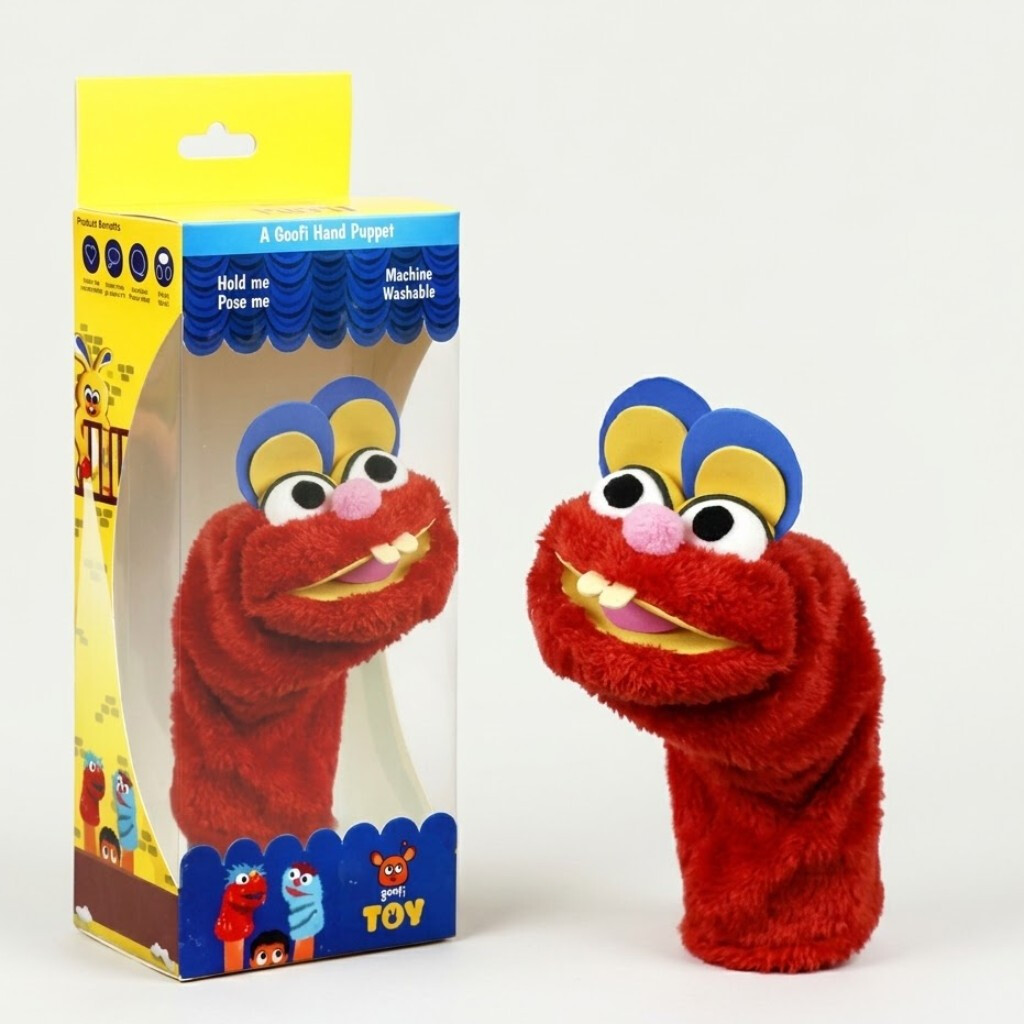 Goofi Hand Puppet - Red Bunny thumbnail 1