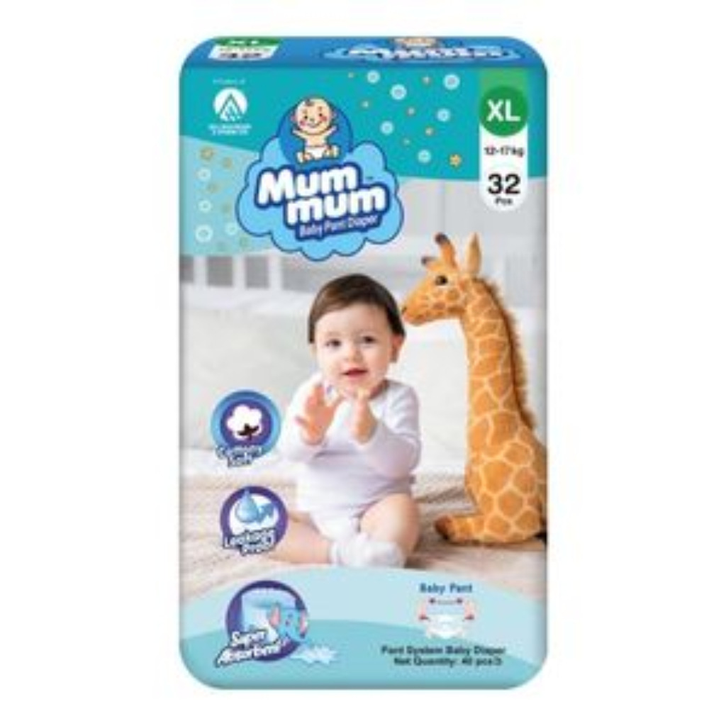 Mum Mum Baby Pant XL Size (12-17 Kg) - 32 Pcs