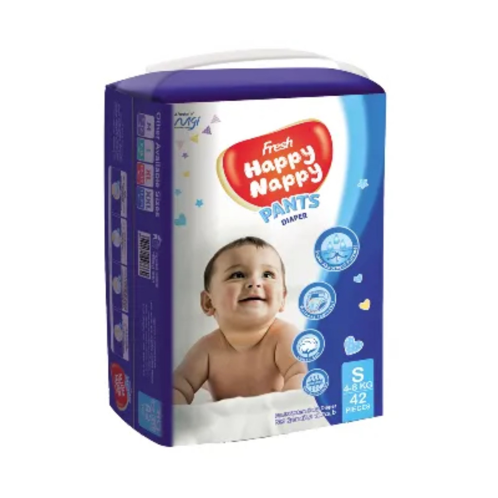 Fresh Happy Nappy Pant Diaper S (4-8Kg) - 42 pcs
