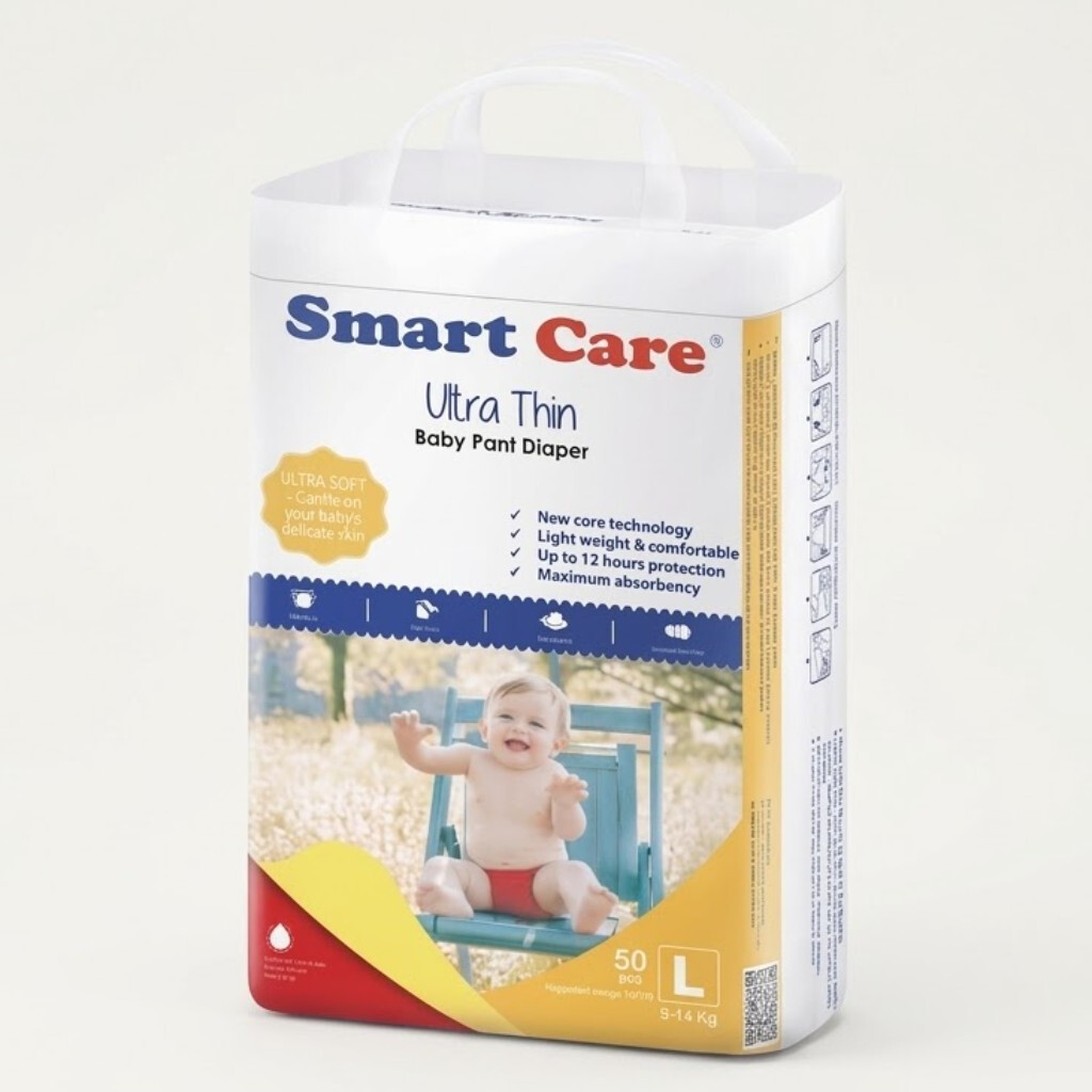 SmartCare Baby Pant Diaper - L (9-14 Kg) - 50 pcs
