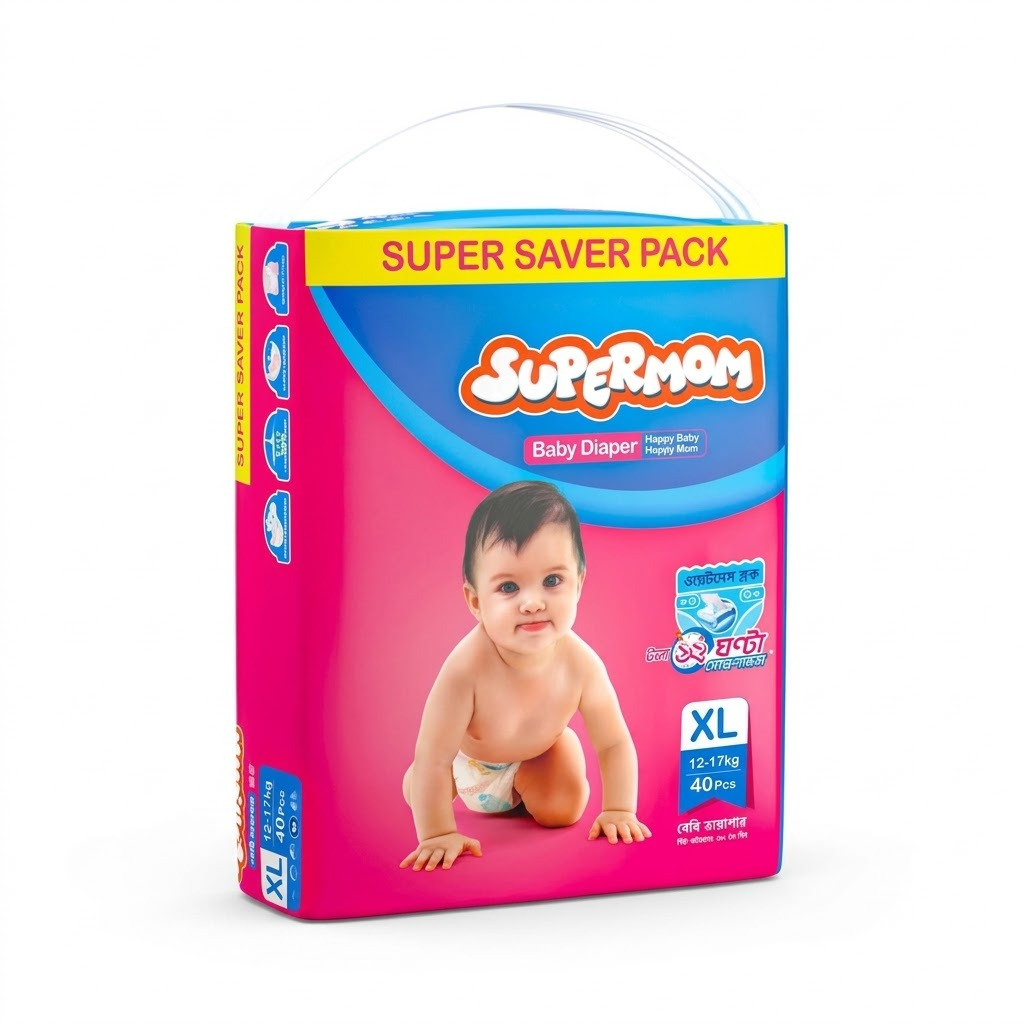 Supermom Baby Diaper Belt XL (12-17kg) - 40 pcs