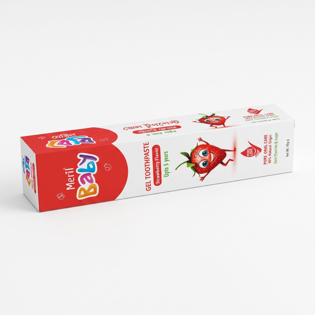 Meril Baby Gel Toothpaste (Strawberry) 45gm