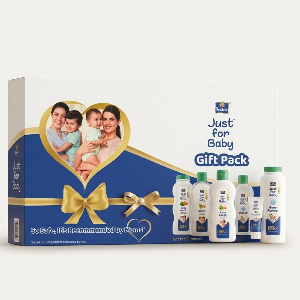 Parachute Just for Baby - Baby Gift Box 450ml (Powder + Oil + Lotion + Wash + Face Cream)