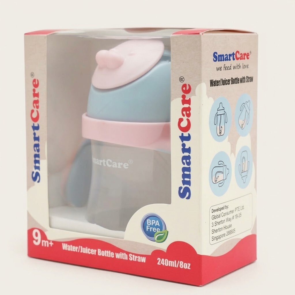 SmartCare Water bottle with Straw (240ML)