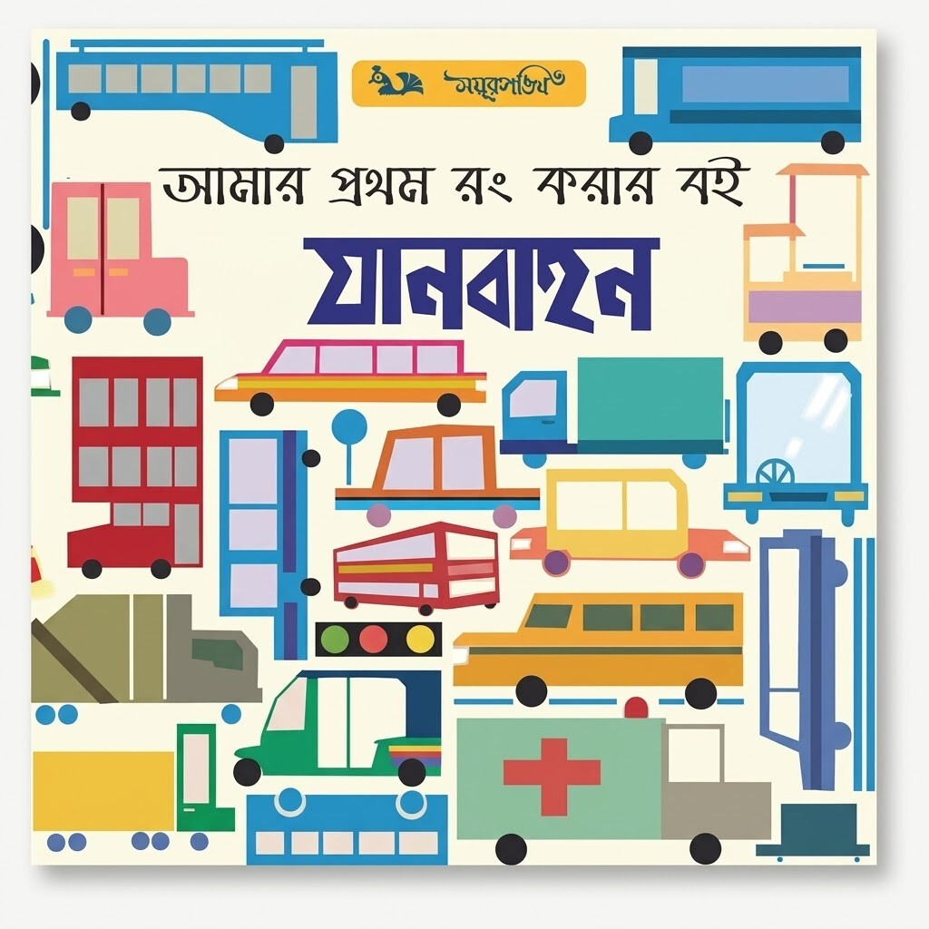 আমার প্রথম রং করার বই: যানবাহন