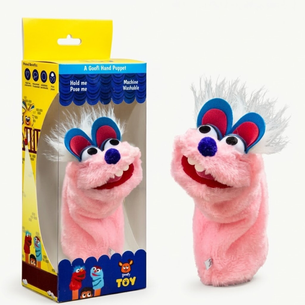 Goofi Hand Puppet – Pink Bunny