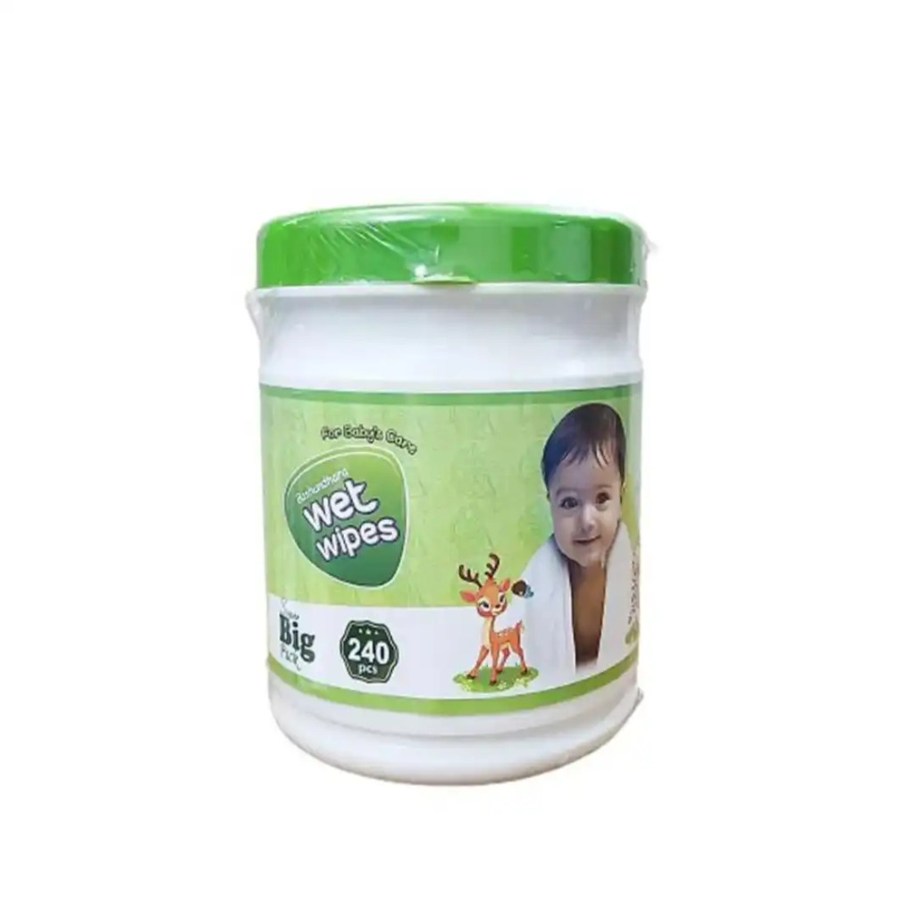Bashundhara Wet Wipes JAR - (240 pcs)
